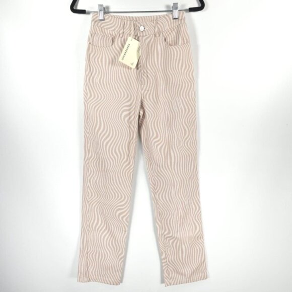 Peppermayo Pants - NWT PEPPERMAYO Electric Avenue Pants Neutral Wave Style PM-WG-1078-NEU-4 Size 0